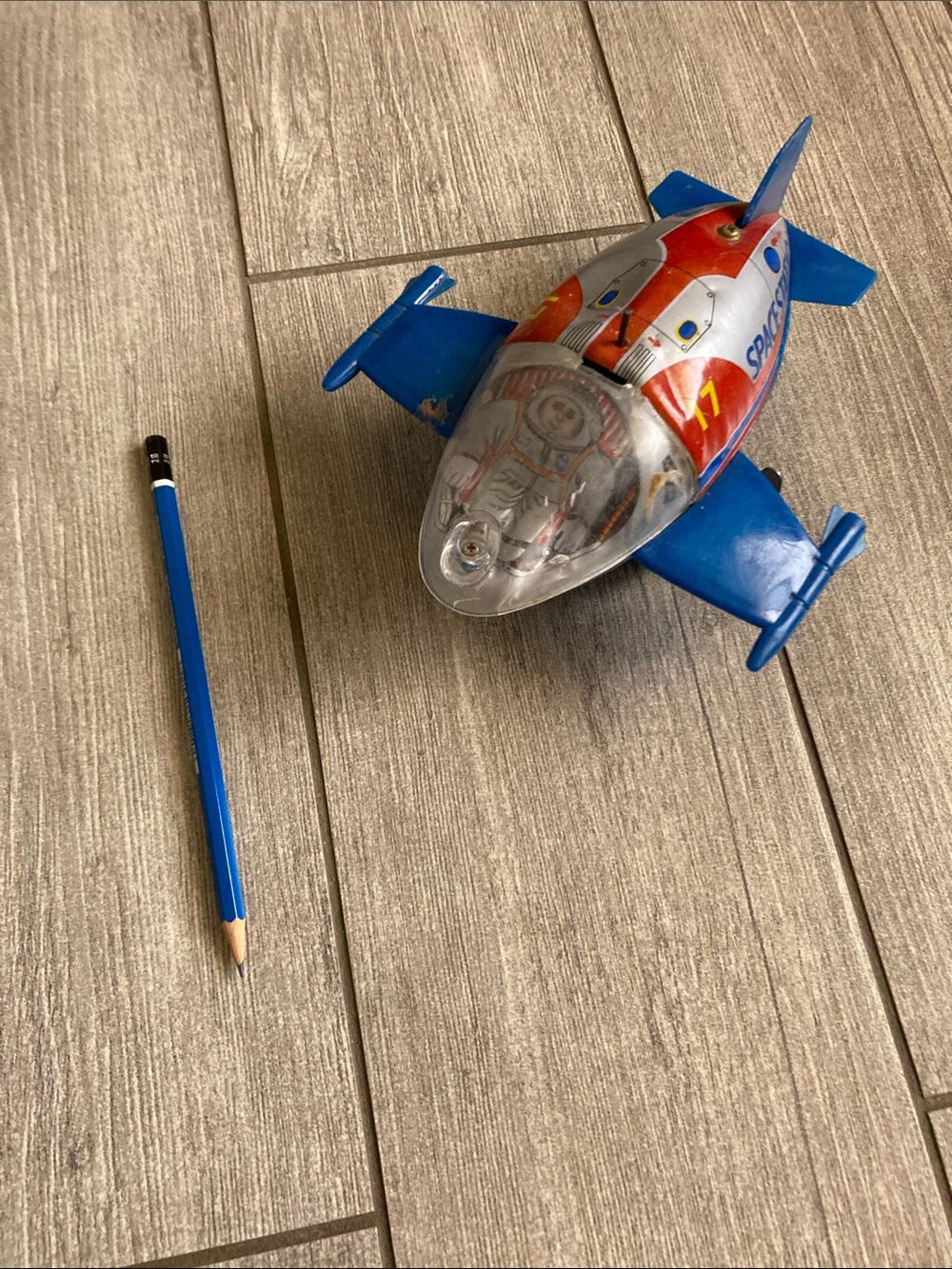 Vintage space station toy